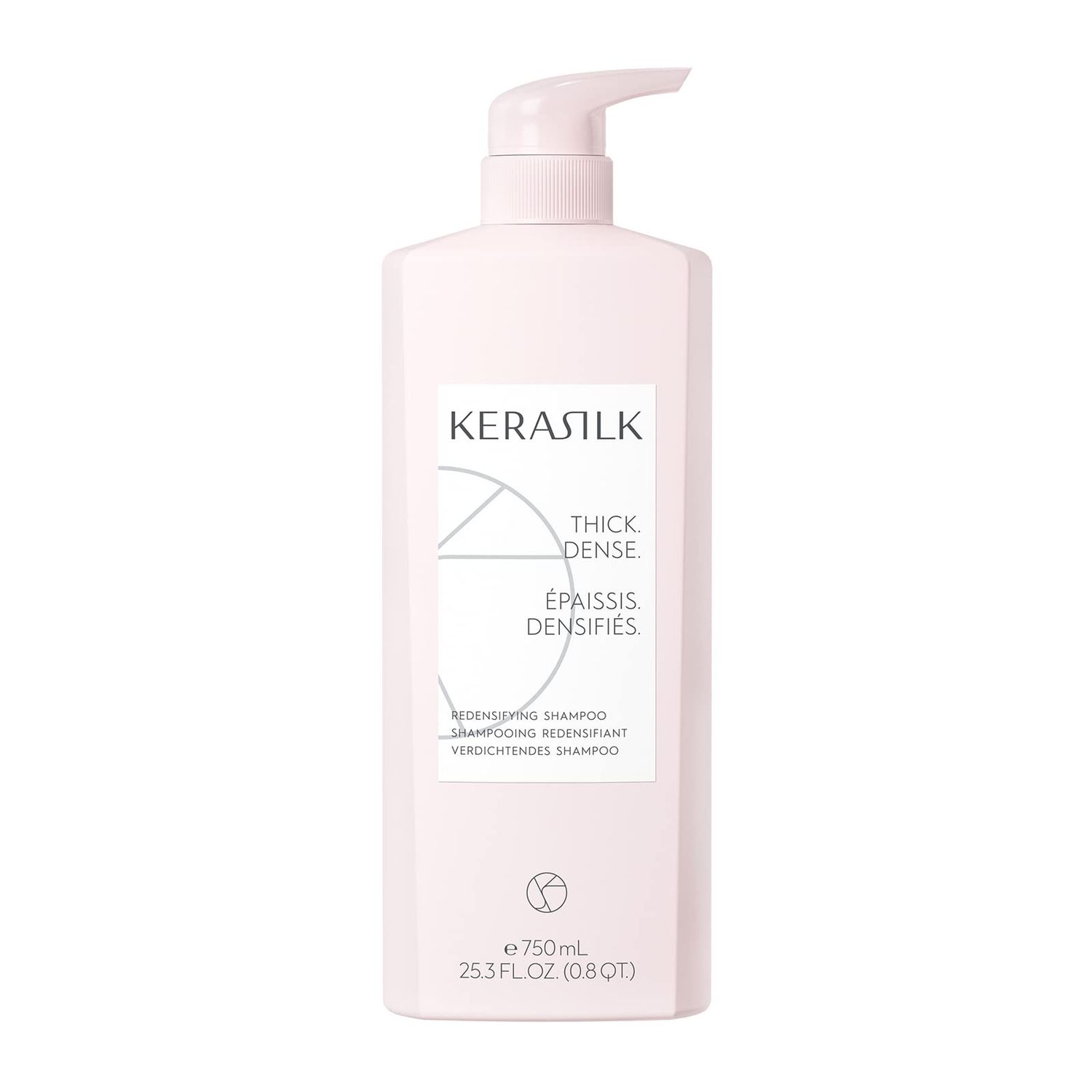 KERASILK Redensifying Shampoo Leaves Hair Feeling Fuller Thicker Plumps Hair at Root for Denser Looking Strands For Thinning, Weak Hair 750ml