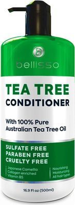 Tea Tree Oil Conditioner - Sulfate and Paraben Free - Anti Dandruff Treatment for Itchy, Dry Scalps - Ideal for Women and Men with Oily Hair and Scalp Buildup