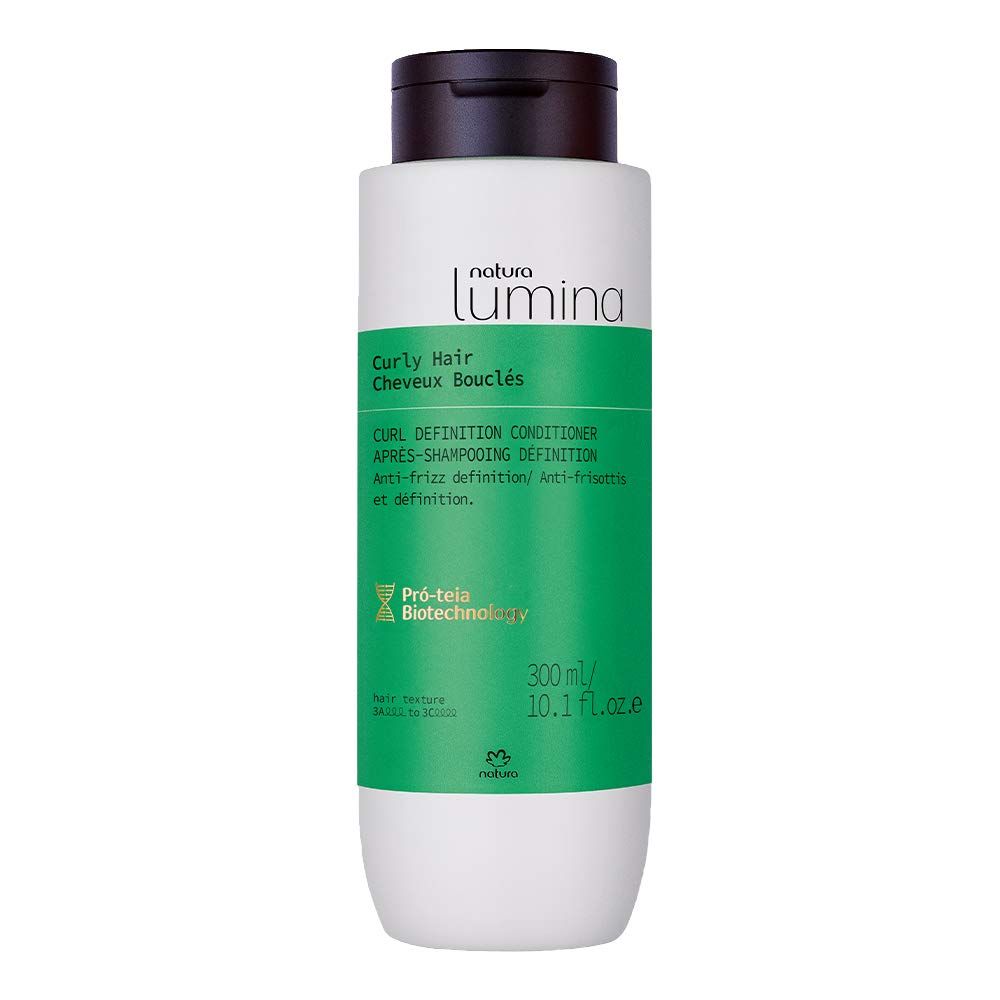 natura - Lumina Curly Hair Hydration Conditioner - Enhance Curls - Reduce Frizz - Hydrate Detangle Hair - Vegan Hair Care - Brazilian Beauty Secrets - Personal Self Care - 10.1 fl oz (300ml)