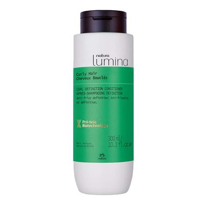 natura - Lumina Curly Hair Hydration Conditioner - Enhance Curls - Reduce Frizz - Hydrate Detangle Hair - Vegan Hair Care - Brazilian Beauty Secrets - Personal Self Care - 10.1 fl oz (300ml)