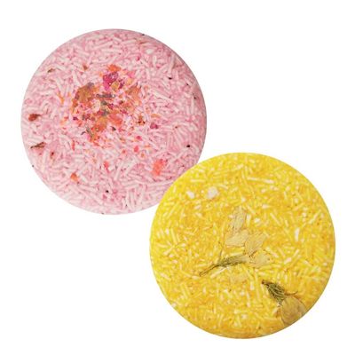 VERT Shampoo Bar, 2 Pieces - 100 Natural Solid Shampoo Soap for Treated Dry Damaged Hair, Vegetarian Plant Essence, Helps Stop Hair Loss, Promotes Healthy Growth, Rose Jasmine, 4.2oz