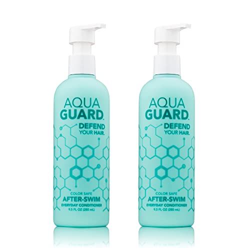 AQUA GUARD Everyday Conditioner for Damaged Brittle Hair - Smoothes, Softens Protects Hair - Paraben and Gluten Free, Vegan, Color Safe, Leaping Bunny Certified (2 Bottles)