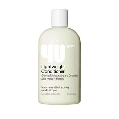 4U by Tia Lightweight Detangling Conditioner Curly, Kinky, Coily 3A-4C Hair Hemi15 Sea Moss Sulfate Free Nourishing Conditioner with Natual Ingredients Hair Care Gift Ideal for Braiding (13 fl oz)