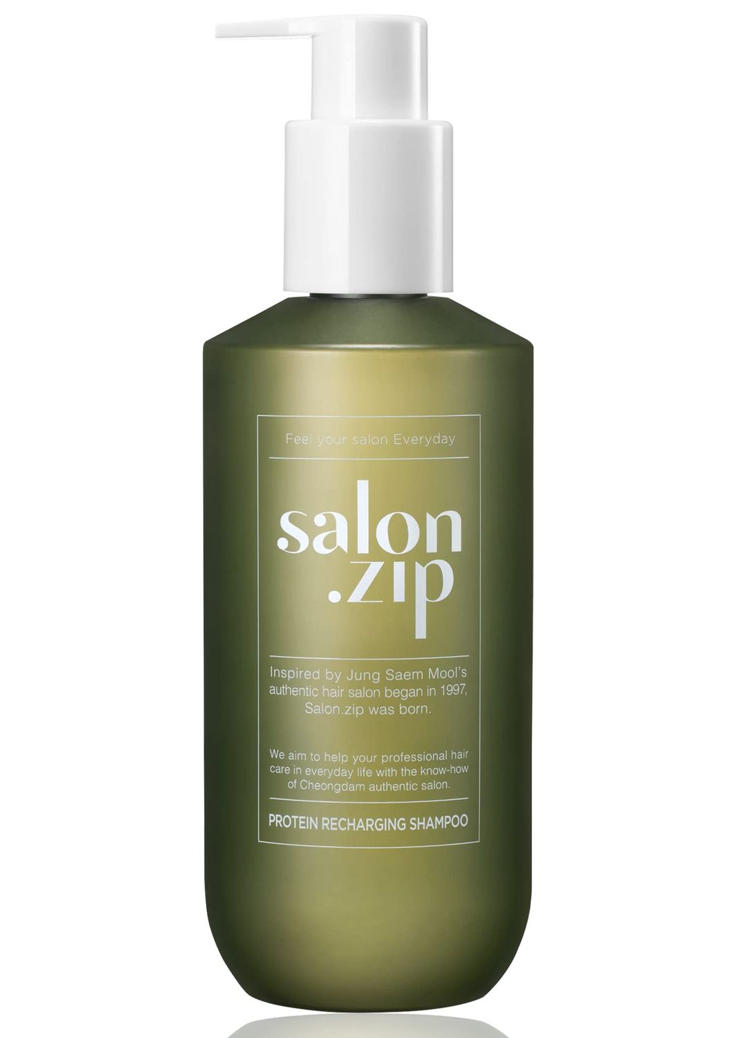 JUNG SAEM MOOL OFFICIAL Salon.ZIP Protein Recharging Shampoo for Damaged Hair and Hair Care, 14.1 oz (400 g) Korean Cosmetics
