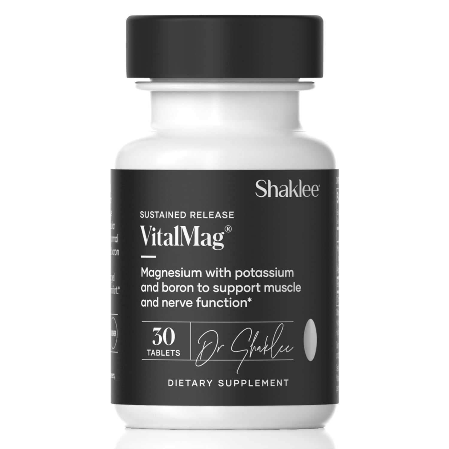 Shaklee -Sustained Release VitalMag - Magnesium Supplement for Nerve, Muscle, and Heart Health - Potassium Boron Blend - Supports Cardiovascular Health - Easy Digestion - 30 Tablets