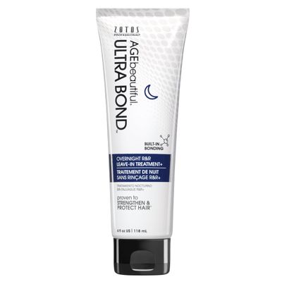 AGE beautiful Leave-in Treatment Overnight RR with Ultra Bond Building Strengthens, Protects Nourishes Hair Color-Safe For Color-Treated Blondes 4 Fl Oz