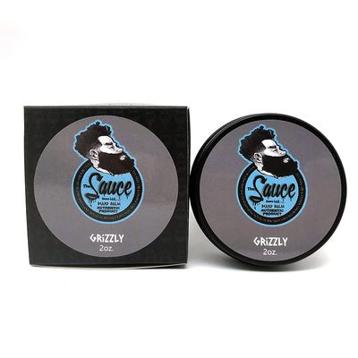 Beard Balm 2oz. by Beard Balm 2oz. Reusable, Styles, Strengthens Softens Beards Leave in Conditioner by Sauce Authentic Product (Grizzly)