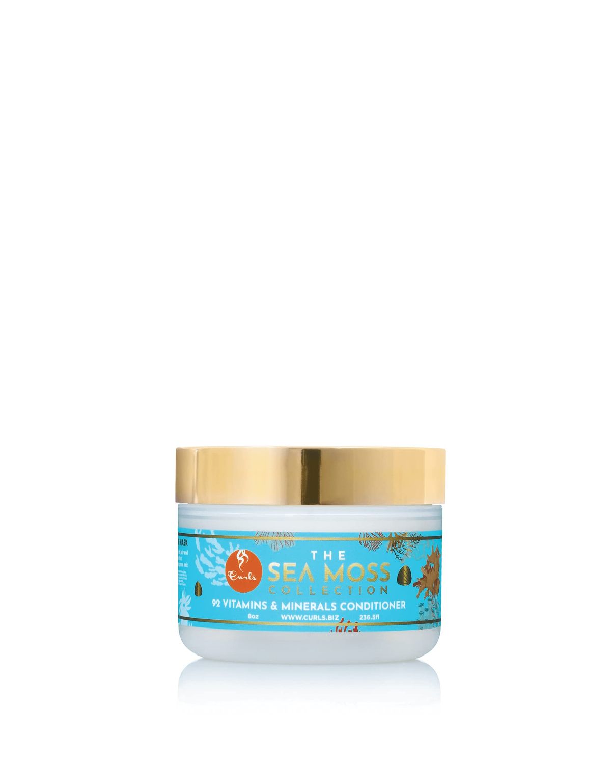 CURLS Sea Moss 92 Vitamins Minerals Conditioner - Promotes Healthy Hair Growth - Maximum Hydration - Encourages Production of Sebum - For All Curl Types 8oz