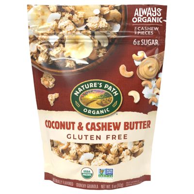 Nature&#39;s Path Organic Coconut Cashew Butter Granola, 11 oz (Pack of 8), Gluten Free, Non-GMO