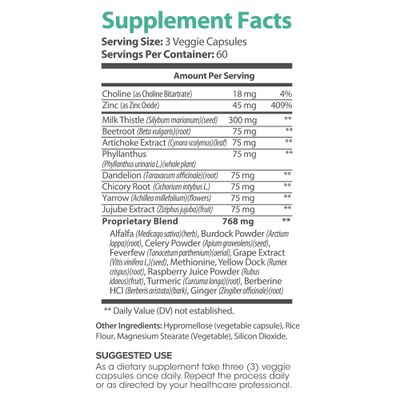 Lumen Naturals Liver Care for Women - with Milk Thistle, Dandelion, Zinc Beetroot - Renewal Support Supplement (180 Count (Pack of 1))