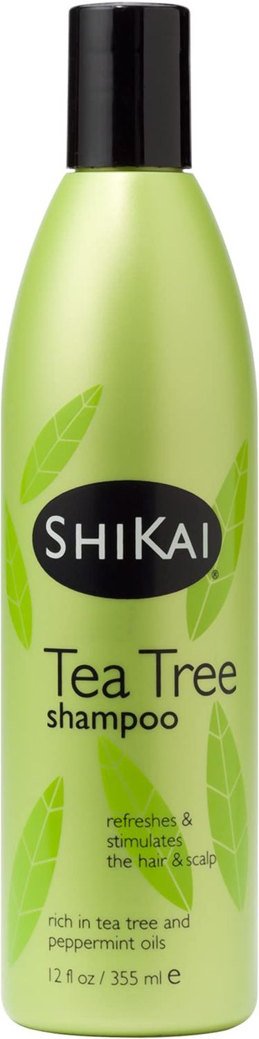 ShiKai Tea Tree Shampoo (12oz, Pack of 2) With Peppermint Tea Tree Refresh Stimulate Your Scalp Soap Free Alternative Moisture for Daily Use