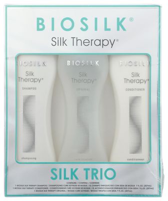 Biosilk Silk Therapy Trio Unisex 7 oz Silk Therapy Shampoo, 7 oz Silk Therapy Conditioner, 7 oz and Silk Therapy Original 3 Pc