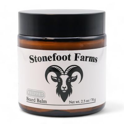 Stonefoot Farms Whipped Beard Butter with Jojoba Oil - Leave In Conditioner Beard Oil for Men - Nourishing Balm for Soft Facial Hair - Handcrafted, All-Natural, Made in Missouri