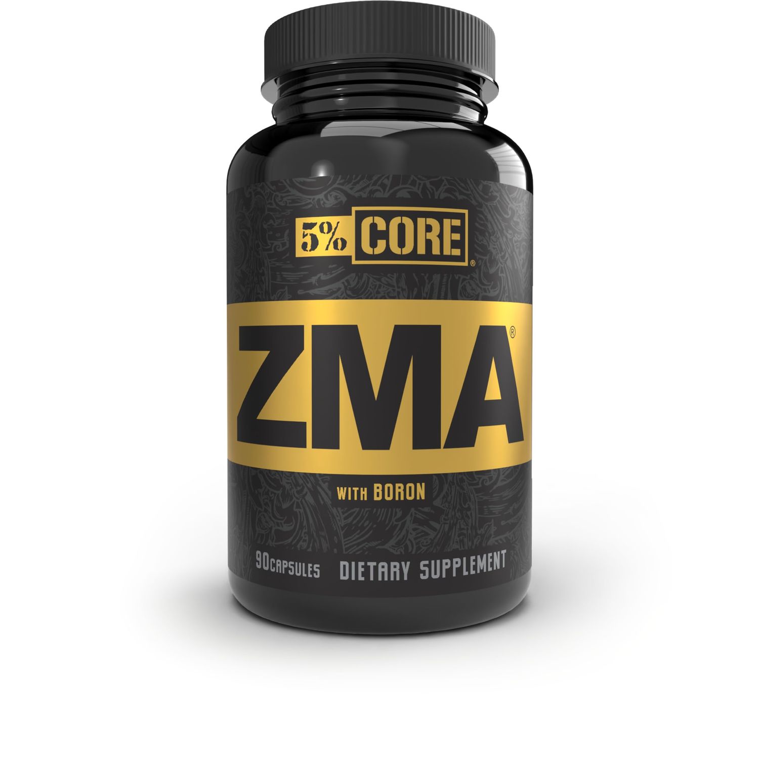 5 Nutrition Core ZMA (with Boron) Promotes Recovery by Restoring Levels of Zinc, Magnesium Vitamin B-6 (90 Capsules)