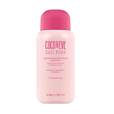 Coco Eve Repairing Restoring Shampoo for Damaged, Color Treated Hair - With Biomimetic Ceramides, Vitamin B5 to Repair Breakage, Split Ends, Strengthen and Hydrate. For All Hair Types (9.47 Fl Oz)