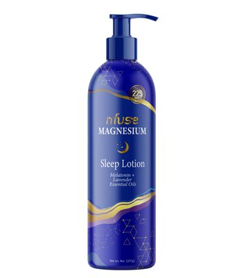 nfuse Magnesium Sleep Lotion with Melatonin and Lavender Essential Oils Deep Relaxation Sleep (8 oz)