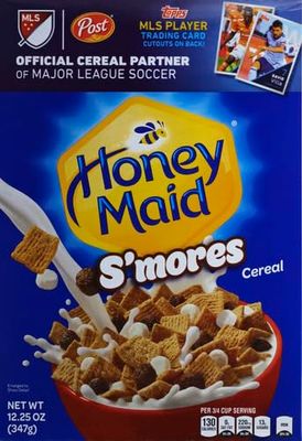 Post, Honey Maid, Breakfast Cereal, S'Mores Chocolatey Marshmallow Graham Cracker, 12.25 Oz