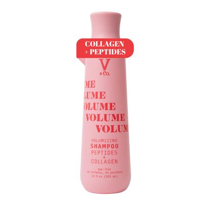 VCo. Beauty Volumizing Shampoo with Peptide Technology, 12 oz, Sulfate Free Shampoo Adding Lift and Fullness to Hair, Gentle, Color Safe Shampoo