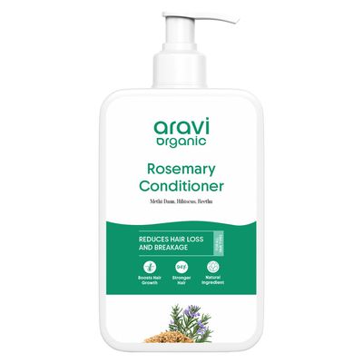 Aravi Organic Rosemary Hair Growth Conditioner - Enriched with Rosemary, Methi Dana Hibiscus - For All Hair Types - For Men Women - Sulfate Paraben Free - 6.7 FL Oz 200 ml