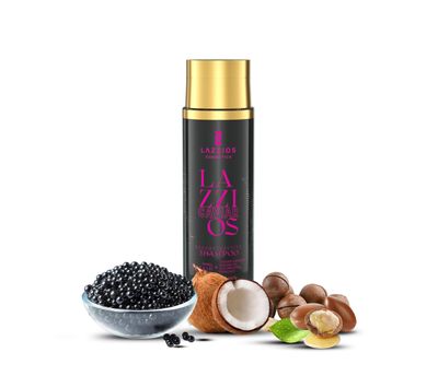 Lazzios Caviar Anti-Aging Shampoo - Premium Repair Strengthening Formula with Caviar Extract, Proteins Amino Acids for Sensitive Scalp Chemically Treated Hair, 300ml