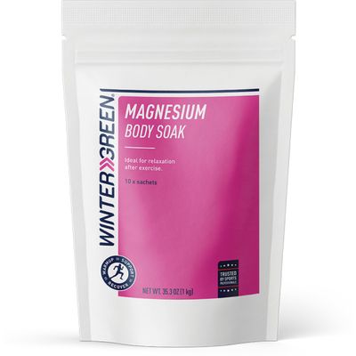 Wintergreen Magnesium Soak, Pure Magnesium, 10 100g Sachets per Pack (35.3 Oz)