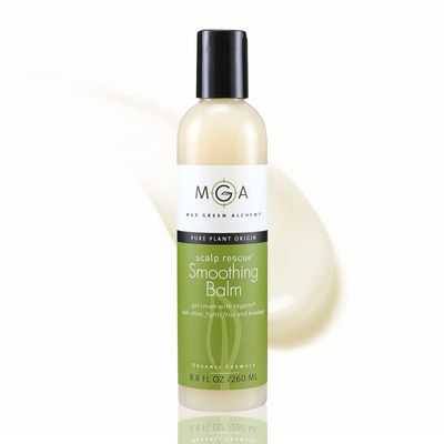 MGA Vegan Hair Smoothing Balm - Scalp Rescue Organic Formula with Keratin Repairs Rough Hair Hair Care Product with Argan Oil for Men Women Strengthens Add Shine to Hair, Synthetic Free 8.8 FLOz