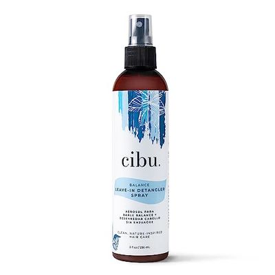 CIBU Balance Leave-In Moisturizing Detangler Spray - Leave In Conditioner - For All Hair Types - Prevents Breakage - 8 Ounces