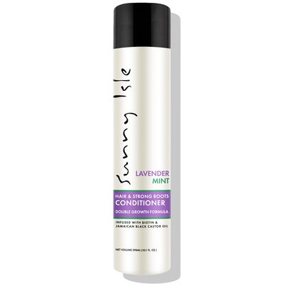 Sunny Isle Lavender Mint Hair and Strong Roots Conditioner 10.1oz Strengthening with Biotin, Jamaican Black Castor Oil Paraben Sulfate Free Double Growth Formula