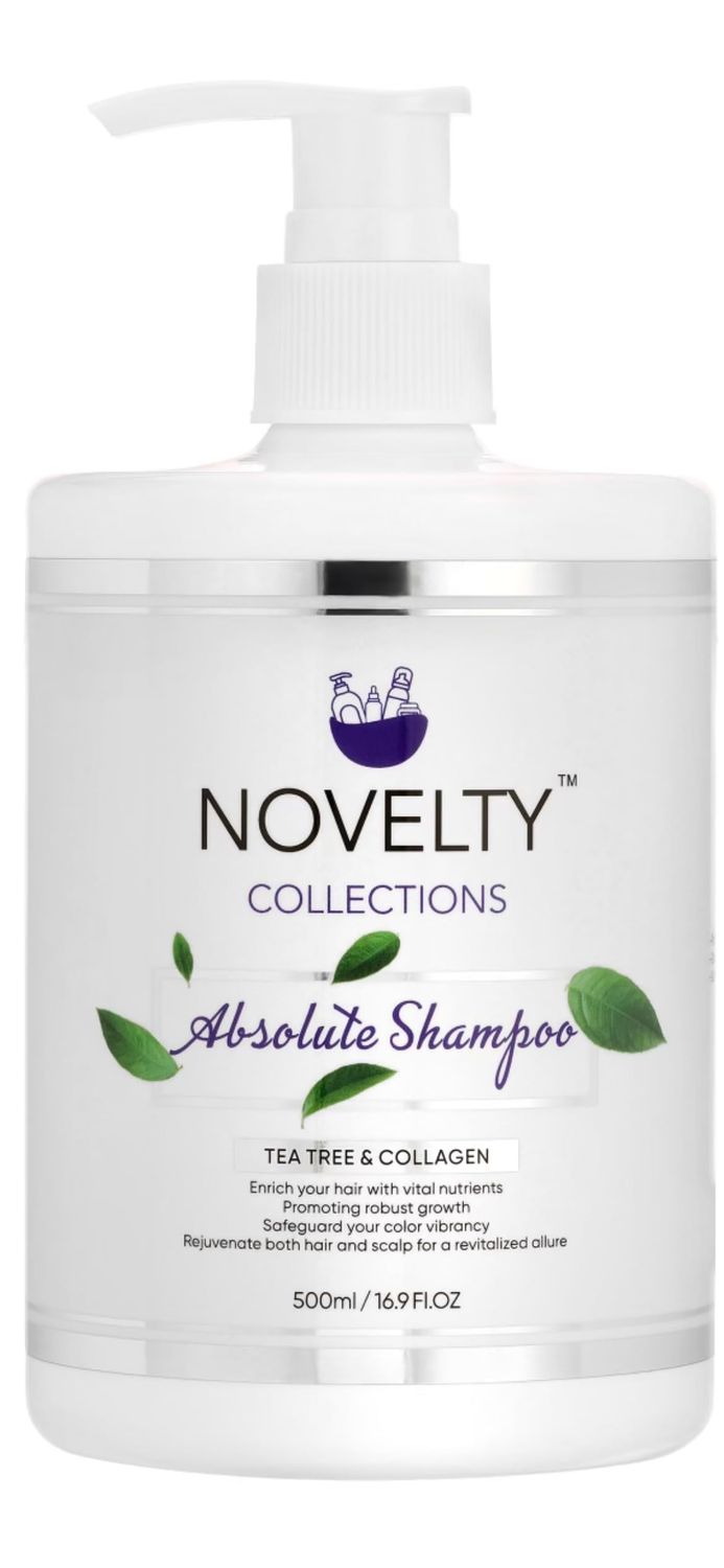 Novelty Collections , Hair Shampoo, Tea Tree and Collagen, Revitalizing Scalp and Hair,Robust Growth. Color Protectant,16 oz