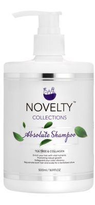 Novelty Collections , Hair Shampoo, Tea Tree and Collagen, Revitalizing Scalp and Hair,Robust Growth. Color Protectant,16 oz