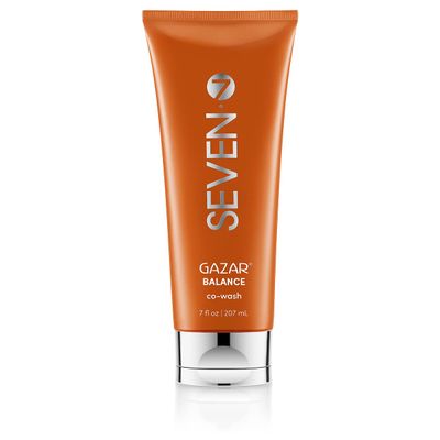 SEVEN Hair Care GAZAR BALANCE Cowash for Women Men with Shea Butter Coconut Oil, 1 Step Shampoo Alternative for Curly or Textured Hair, Sulfate Paraben Free, Cruelty Free, Made in USA, 7 oz
