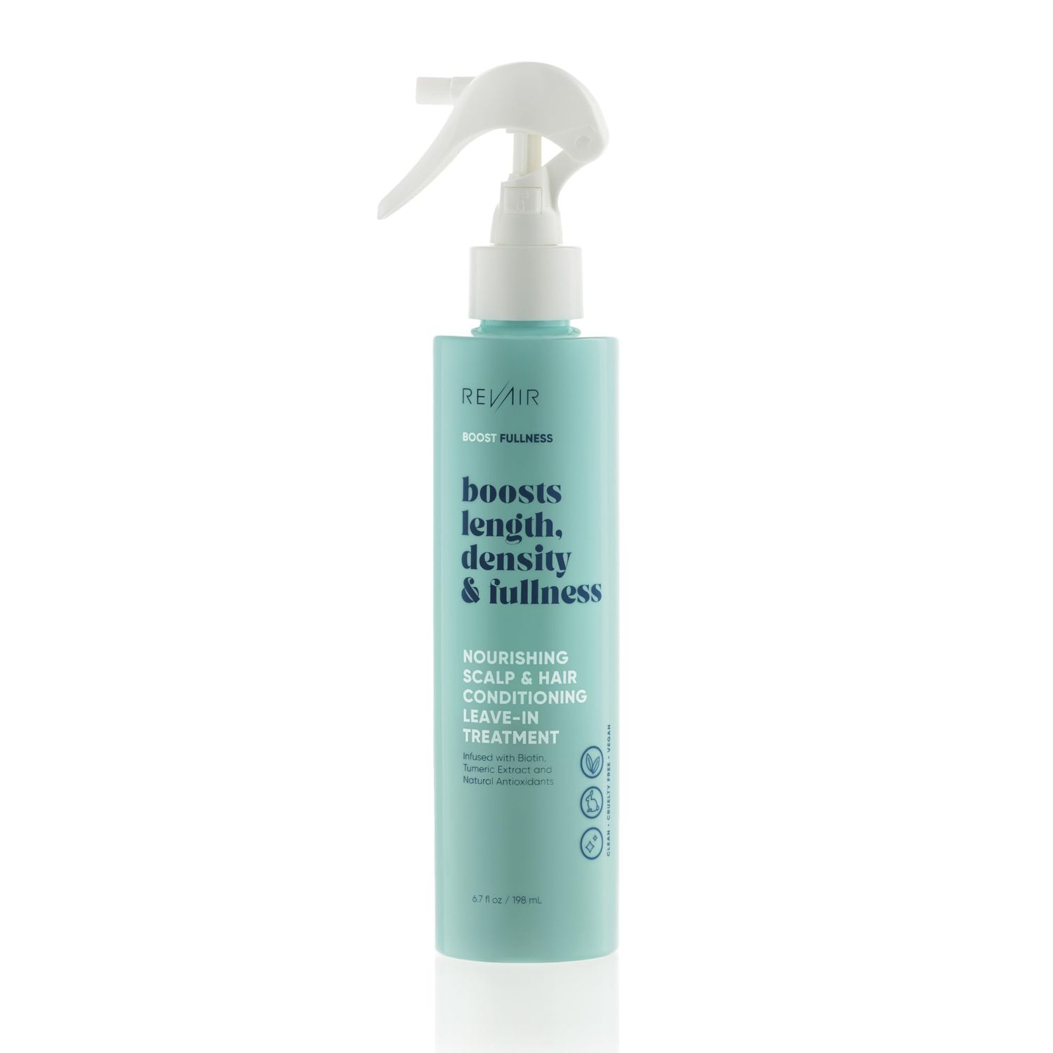 REVAIR Nourishing Scalp Hair Conditioning Leave-In Treatment - Deep Conditioning Leave In Conditioner Spray - Volumizing Leave In Conditioner for Dry Damaged Hair - Vegan Cruelty-Free (6.7 Fl Oz)
