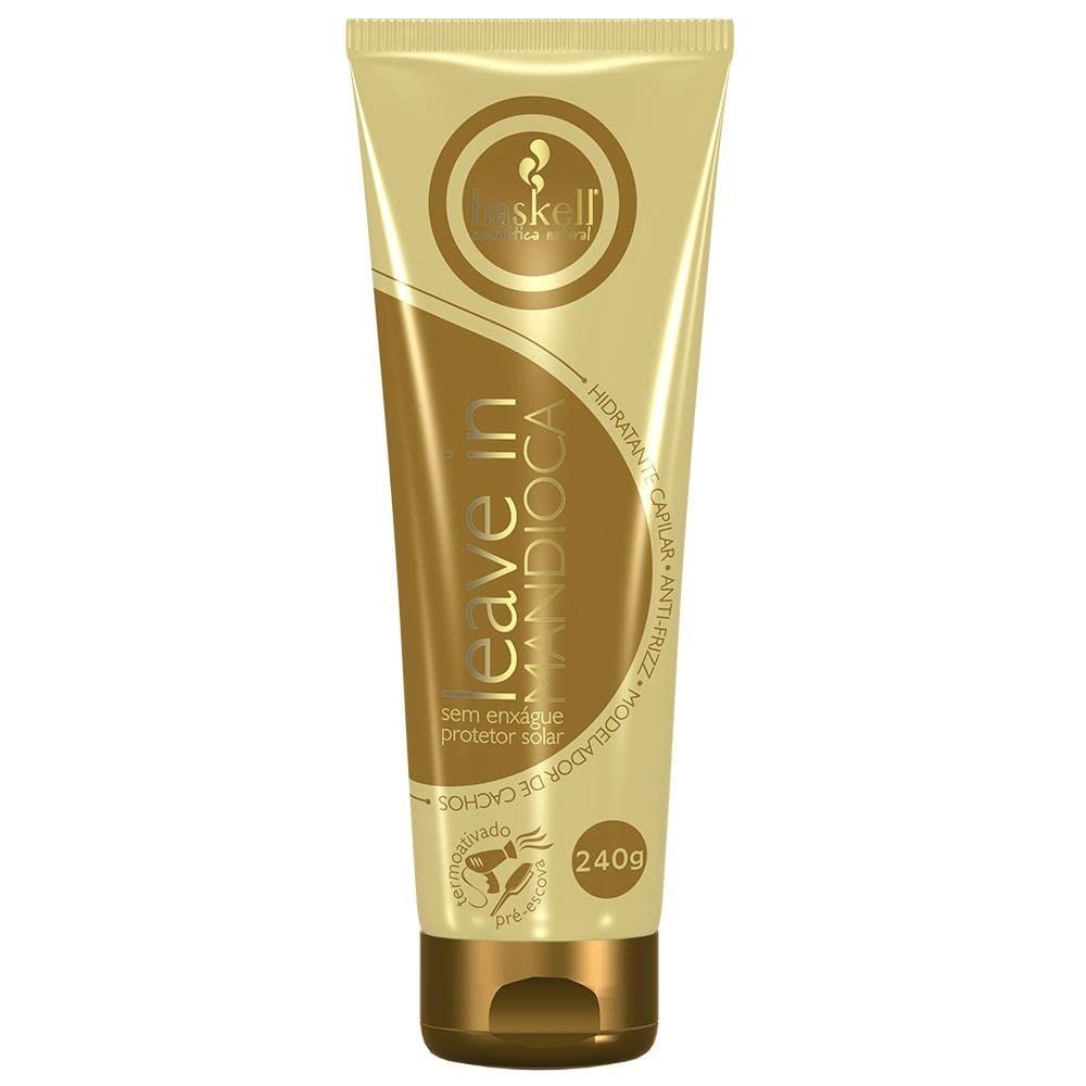 Haskell - Linha Mandioca - Leave In Hidratante Capilar 240 Gr - (Cassava Collection - Hair Moisturizer Leave In Net 8.43 Oz)