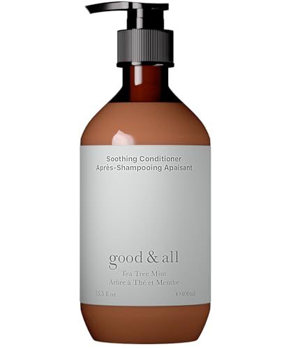 GOODALL Tea Tree Conditioner for Dry Itchy Scalp with Peppermint - SulfateSulphate, Silicone, Paraben, Fragrance Free - Anti Frizz - 13.5 fl oz
