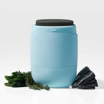 OLGO Shampoo Stick Starter Kit (caserefill), Marine Soap-free solid shampoo bar for normal to oily scalp with cooling