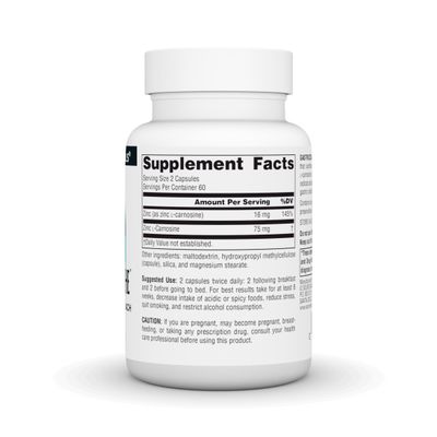 Source Naturals GastricSoothe Zinc L-Carnosine - 120 Veggie Caps