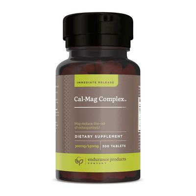 Calcium Magnesium Supplement (Cal-Mag Complex) - 300mg Calcium 150mg Magnesium - 300 Tablets - Endurance Products Company