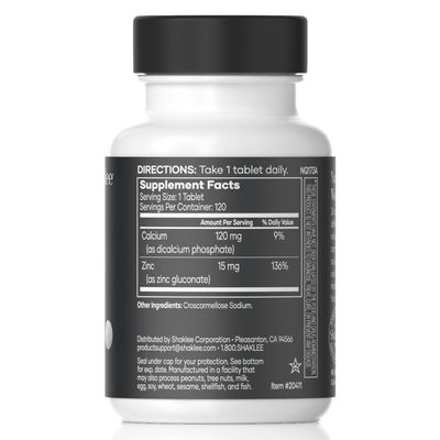 Shaklee - Zinc Complex - Boosts Enzyme Activity, Protein Synthesis - 120 Tablets