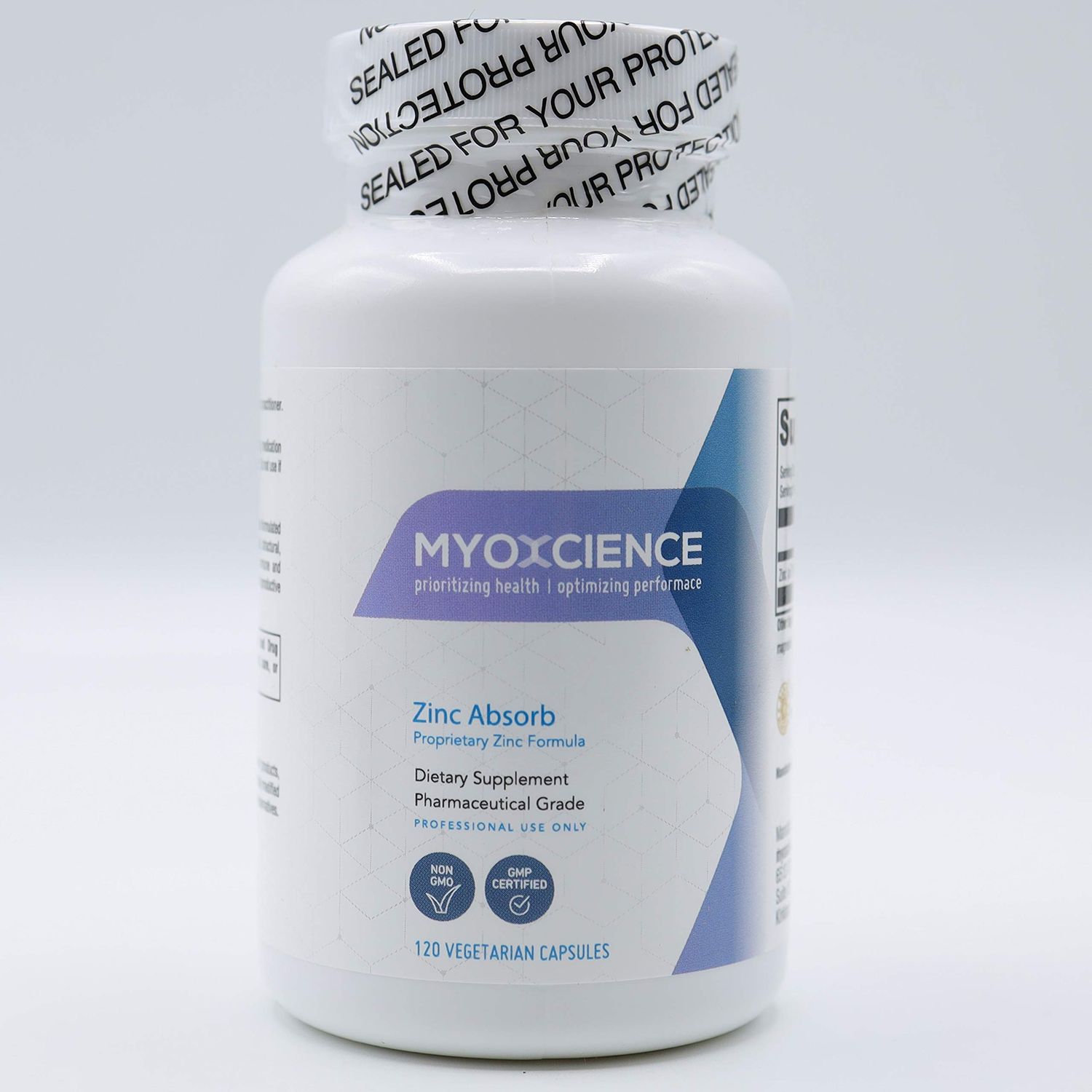 MYOXCIENCE Zinc Absorb Proprietary Zinc Formula (120 Vegetarian Capsules)