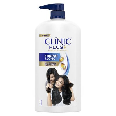 Clinic Plus Strong Long Shampoo 1 L, With Milk Proteins Multivitamins for Healthy and Long Hair