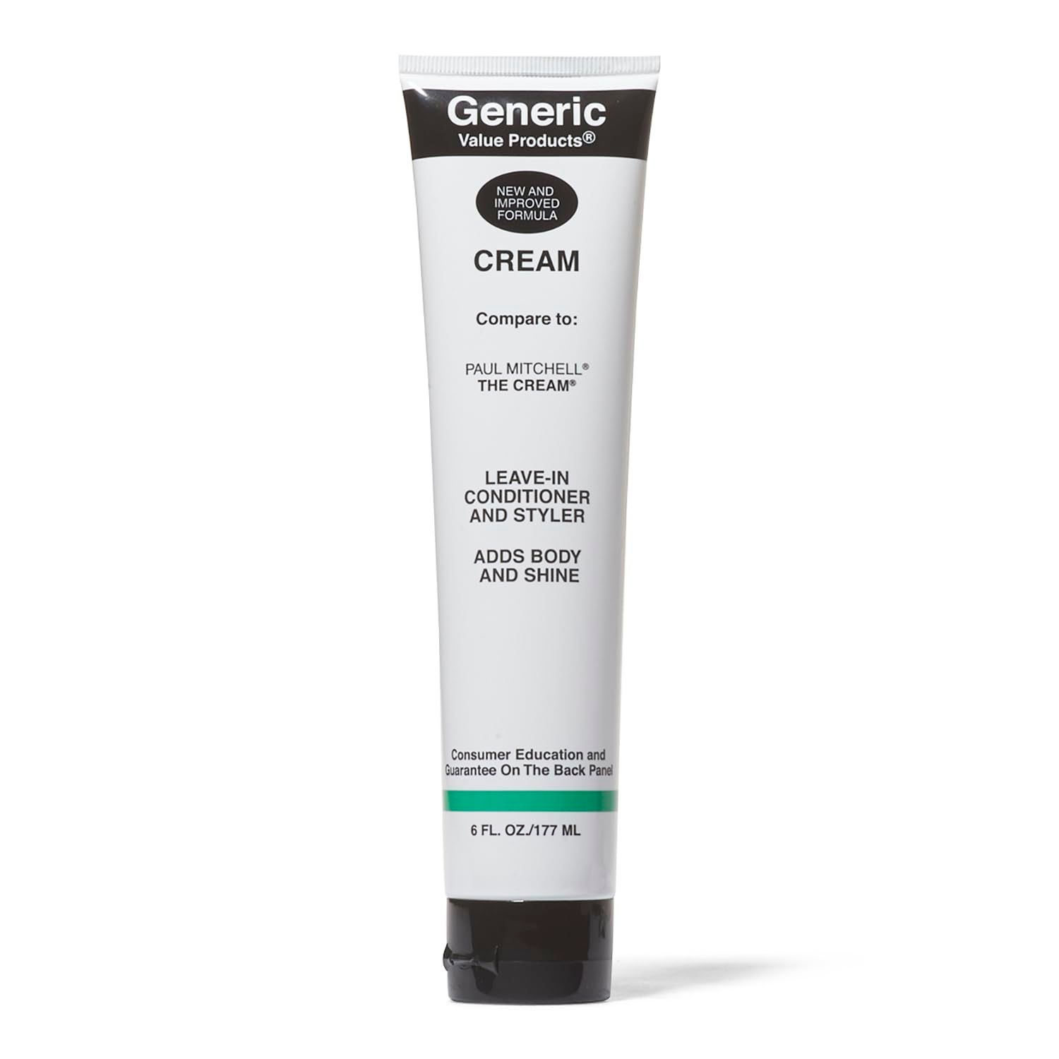 Generic Value Products Cream Leave In Conditioner Styler, Moisturizes, Strengthens, Protects, Leavein Thickening Conditioner, 6 Oz