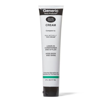 Generic Value Products Cream Leave In Conditioner Styler, Moisturizes, Strengthens, Protects, Leavein Thickening Conditioner, 6 Oz