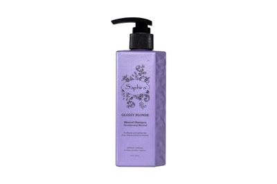 Saphira Glossy Blonde Shampoo for Natural, Bleached, and Color-Treated Blonde Hair, Sulfate-Free, Paraben-Free, Heals, Cleanses, Replenishes and Hydrates Blonde Hair, 8.5 Ounce