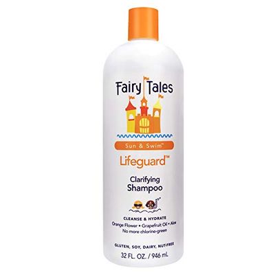 Fairy Tales Swim Shampoo for Kids - 32 oz Made with Natural Ingredients in the USA Chlorine Removal Swimmer Shampoo for Kids No Parabens, Sulfates, or Synthetic dyes