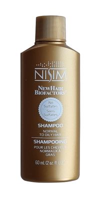 Nisim NewHair BioFactors Shampoo for Normal to Oily Hair - Deep Cleansing Formula, Ideal for Daily Use Unisex 2 Ounce (60ml)