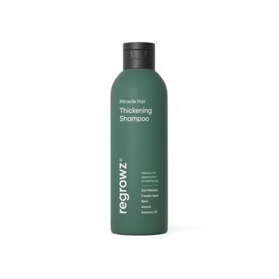 Regrowz Hair Thickening Shampoo for Natural Hair Growth - 7.6oz - Hair Growth Treatment for Men Women for Thinning Dry - DHT Blocker - Infused with Biotin, Saw Palmetto Rosemary Oil