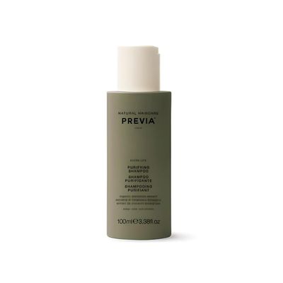 PREVIA Purifying Shampoo for Scalp Health Purifying Detoxifying Nourishing Formula Vegan Sulfate-Free 3.38 oz