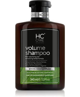 HC Care Herbal Volume Shampoo for Thin Hair 11.5 fl oz - Hair Strengthening Anti Frizz Daily Shampoo - Hydrating Hair Care for Damaged Hair - Growth and Volumize Color Treated Hair