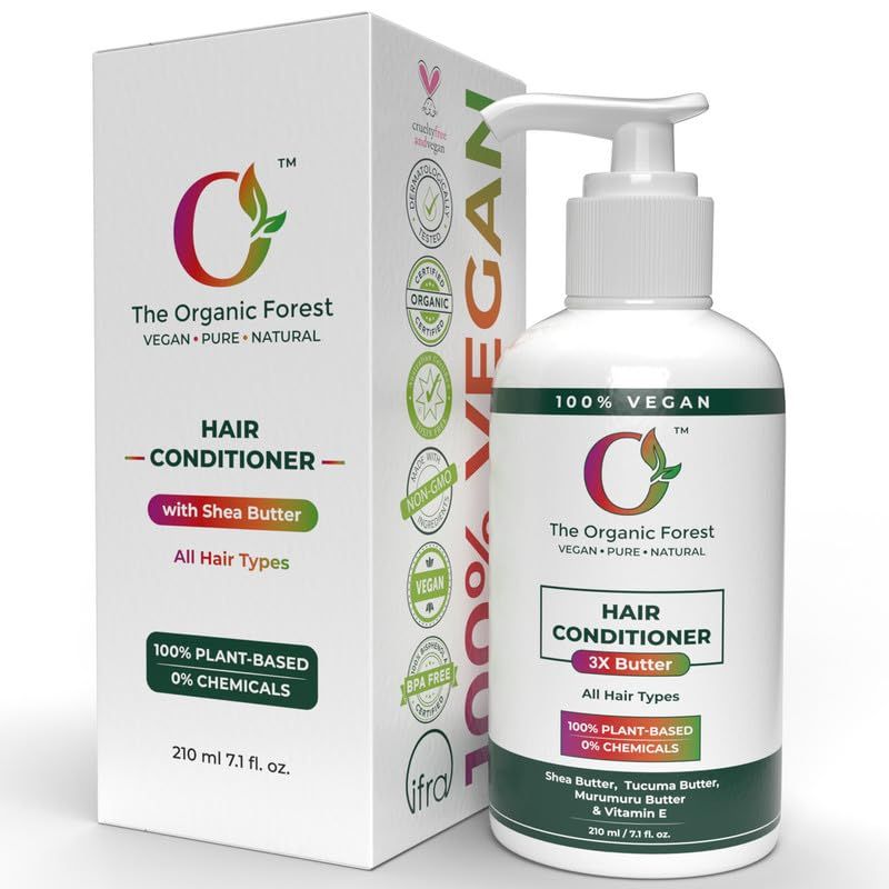 Shea Scalp Moisturizer Hair Conditioner - Sulfate-Free Deep Conditioner for Curly, Dry Damaged Hair Infused with Shea Butter Coconut Oil for Hair Moisturizing, Strengthening Detangling