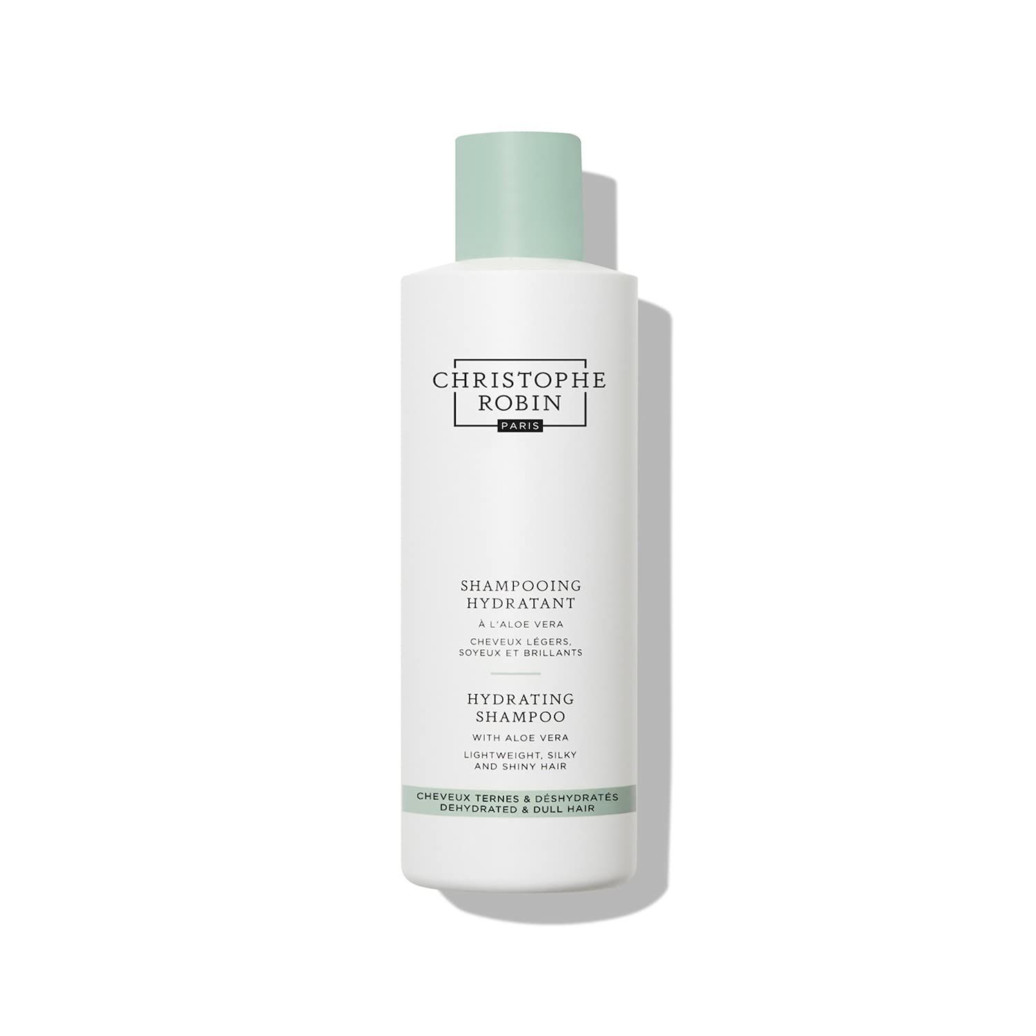 Christophe Robin Hydrating Shampoo With Aloe Vera - Lightweight Ultra-Hydrating - for Dry, Dull Hair 8.4 fl. oz